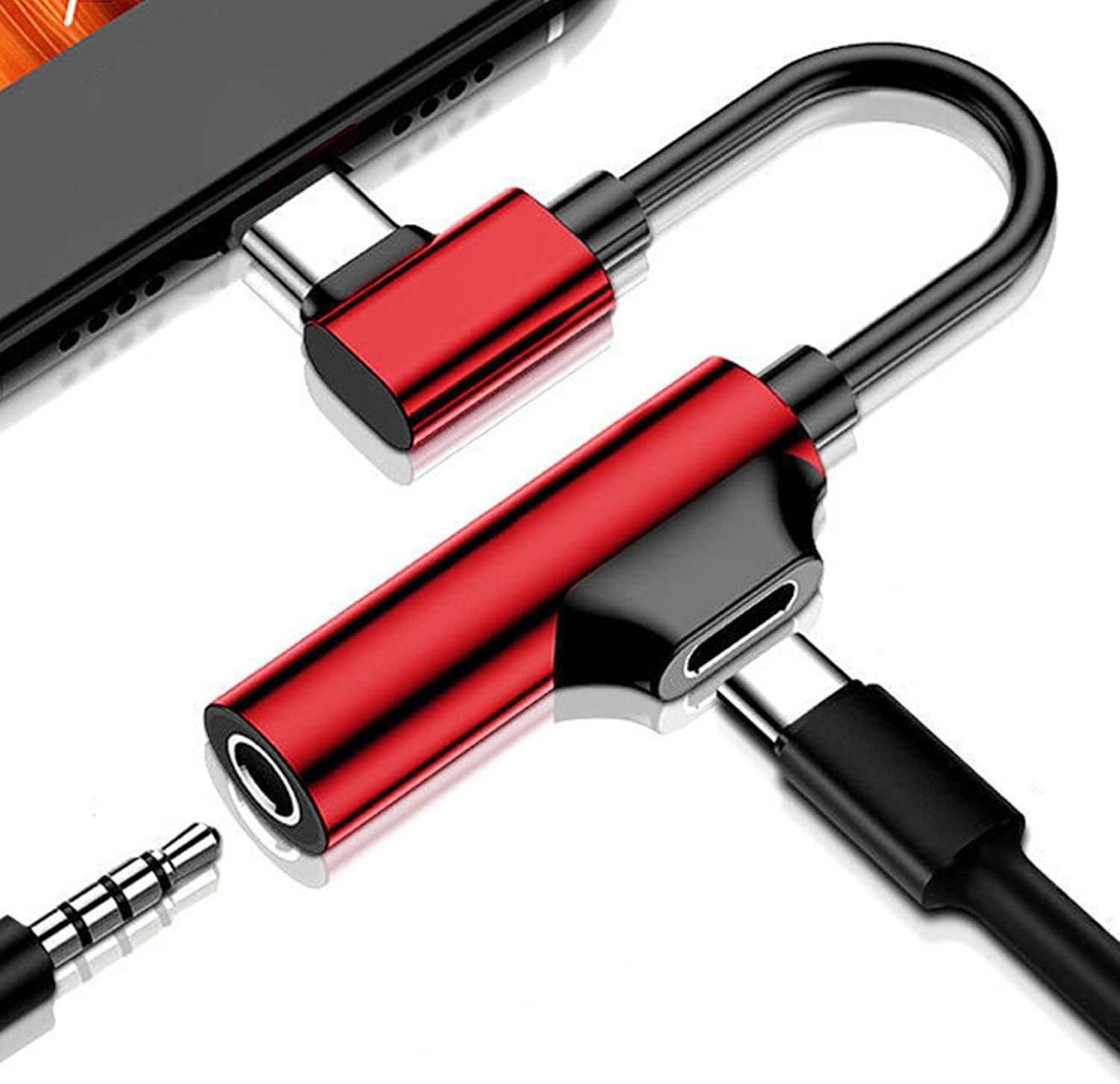 Adaptador de audio USB-C a 3.5 mm