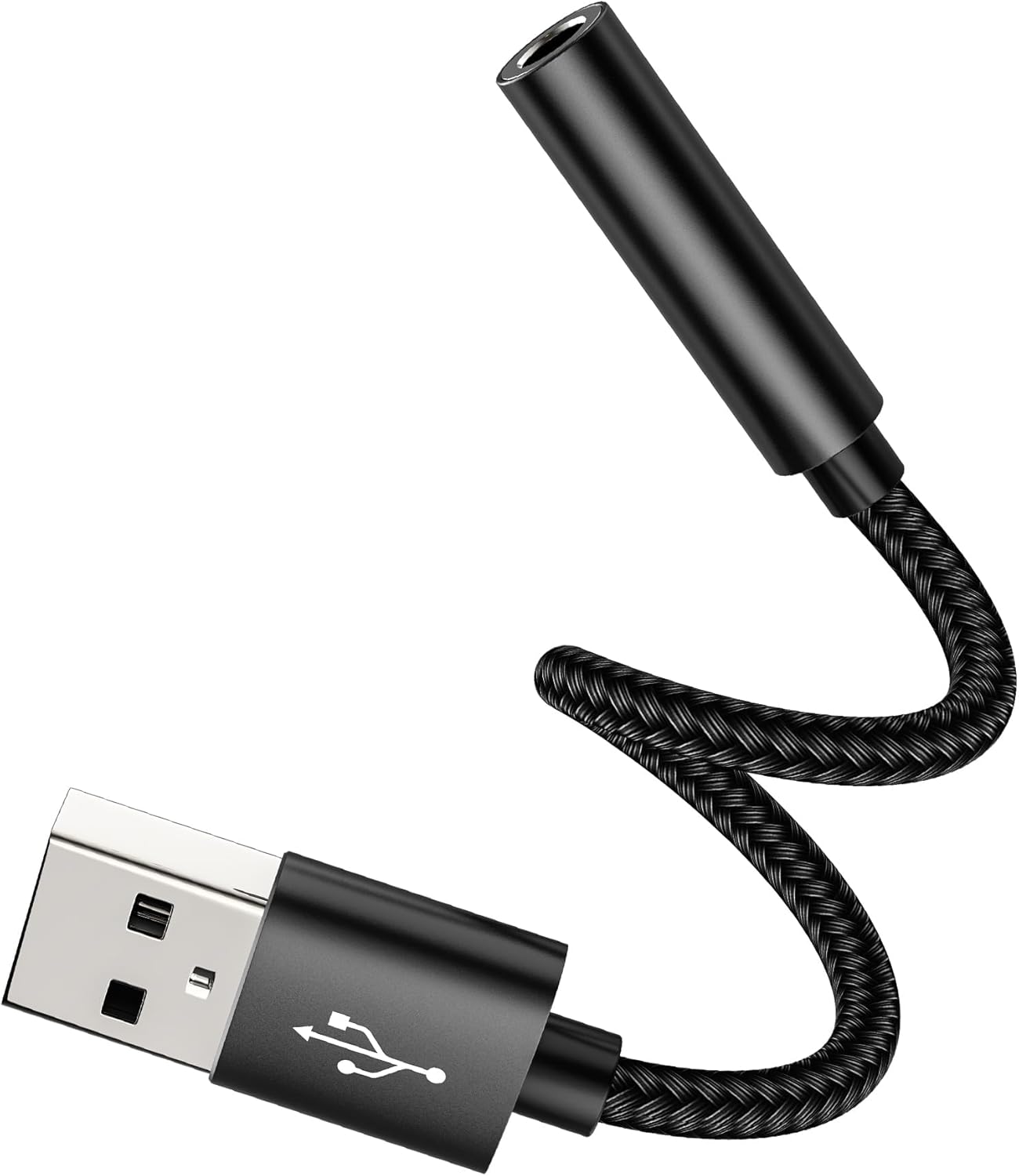Adaptateur USB vers jack audio 3,5 mm - Convertisseur de qualité sonore élevée pour casque, micro et haut-parleur