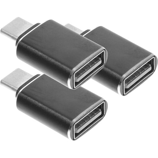 Ensemble d'adaptateurs USB 3.0 vers USB-C (Noir) - 3 Connecteurs
