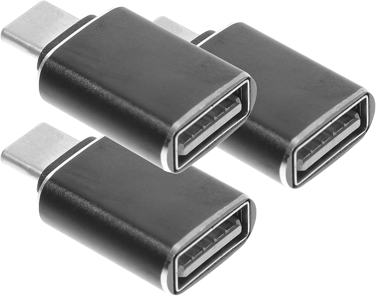 Ensemble d'adaptateurs USB 3.0 vers USB-C (Noir) - 3 Connecteurs