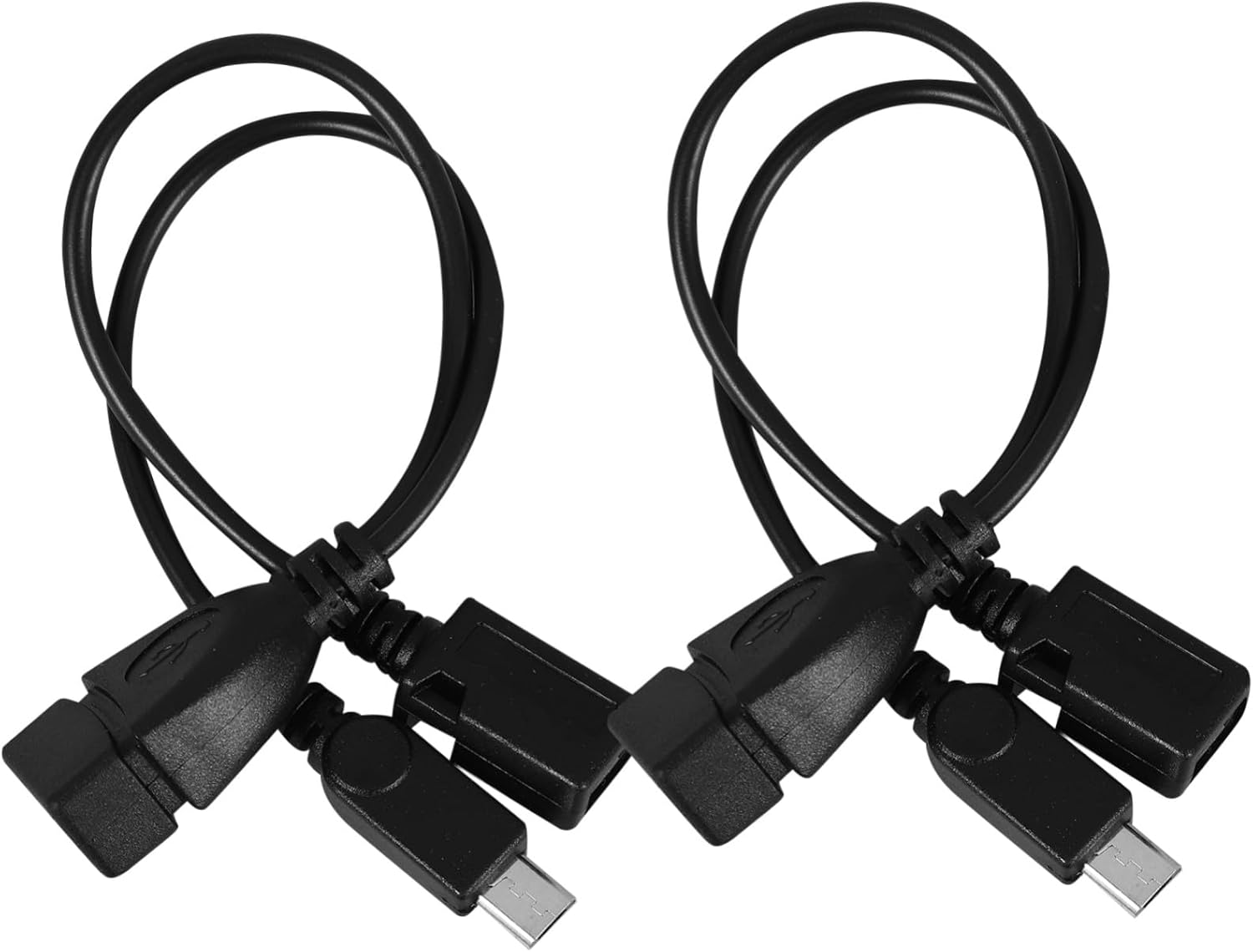 Adaptador Micro USB a USB - Cable OTG de 2 piezas para Tableta y Teléfono Móvil