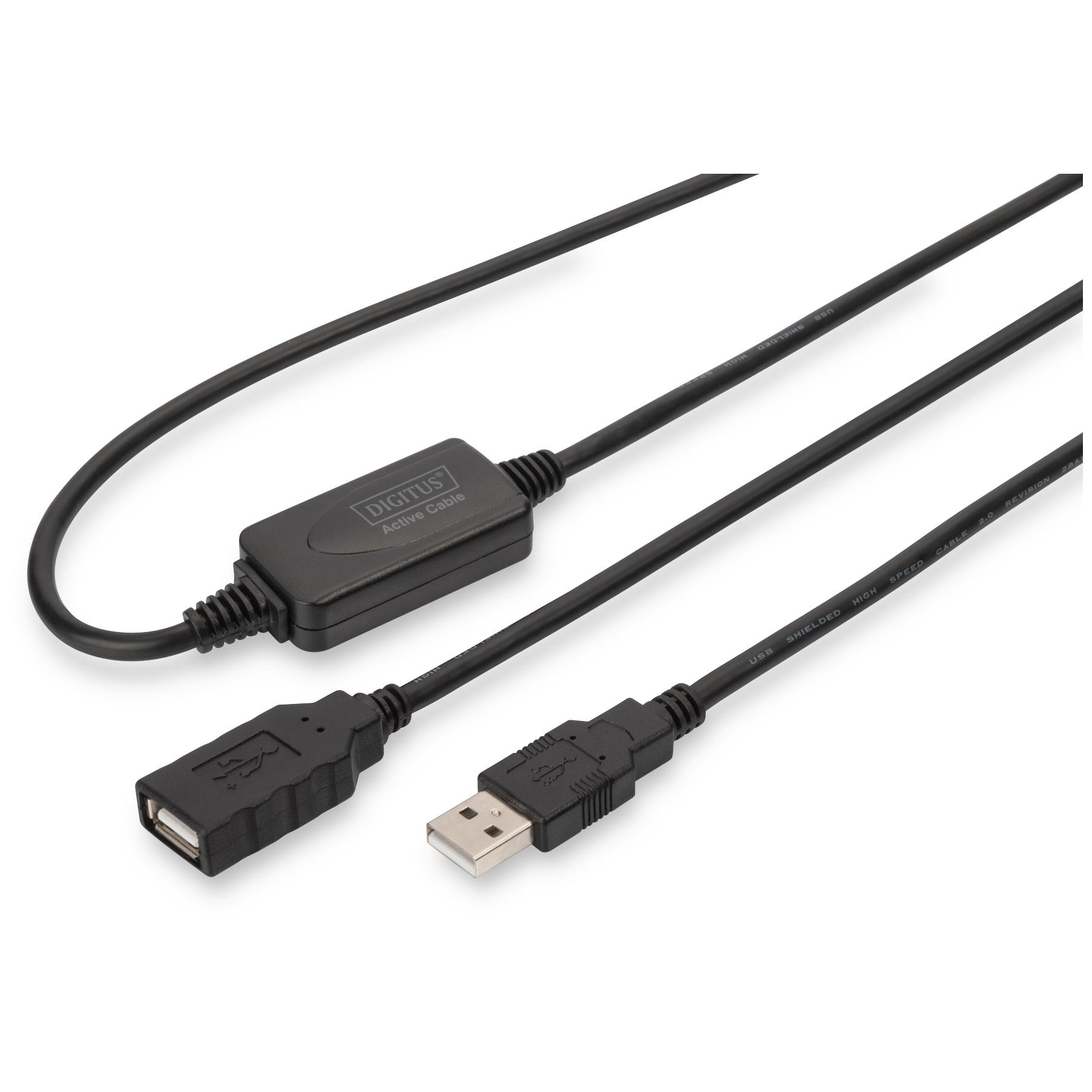 Cable de extensión activo USB 2.0 Digitus
