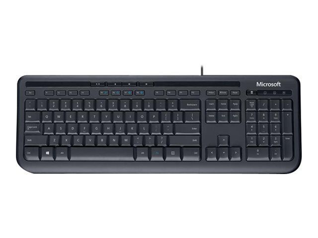 Microsoft 600 Business Wired Desktop - Keyboard and Mouse Set - USB - English - Black