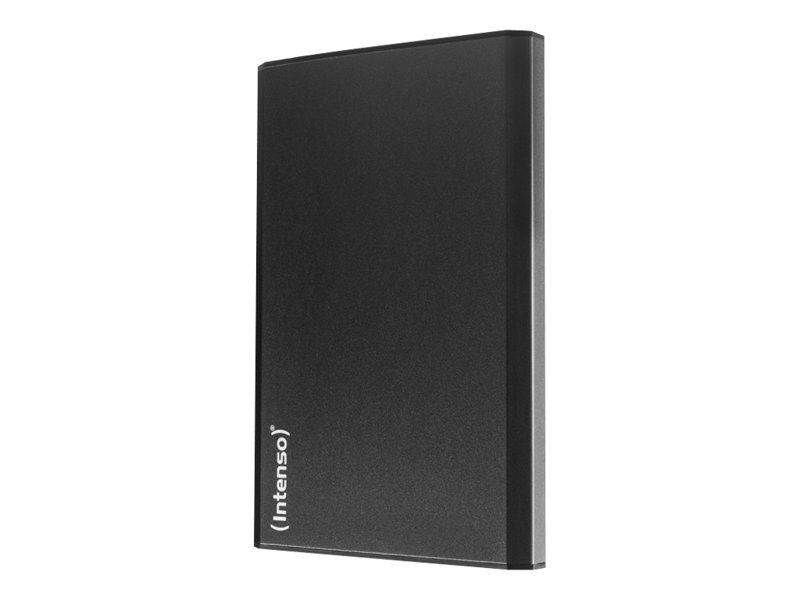 Intenso Memory Home - 500GB External Portable Hard Drive - 2.5" - USB 3.0 - 5400 RPM - 8MB Buffer - Charcoal Grey