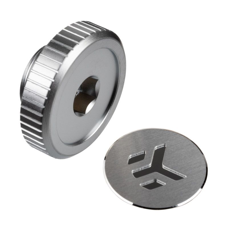 Ek Water Blocks Quantum Torque Cap with G1/4 Thread - Satin Titanium