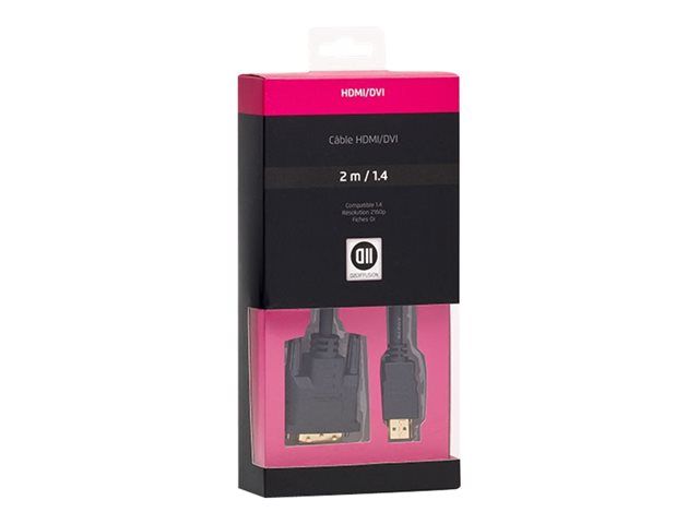 D2 Diffusion HDMI to DVI Adapter Cable - 2m