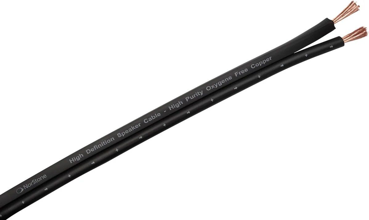 NorStone Classic B150 - Speaker Cable - 1.5mm² - 100m - Black (Pack of 2)