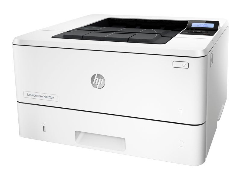 HP LaserJet Pro M402dn Printer - Monochrome - 2-Sided - Laser - A4/Legal - 4800 x 600 dpi - Up to 38 ppm - 350 Sheet Capacity - USB 2.0, Gigabit LAN