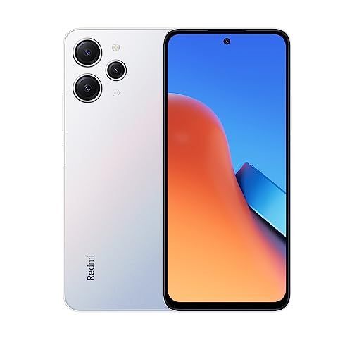 Smartphone Xiaomi Redmi 12 - 8 Go de RAM + 128 Go, Argent, MediaTek Helio G88, Écran DotDisplay 6,79' FHD+, Caméra Triple 50 MP, Batterie 5000 mAh