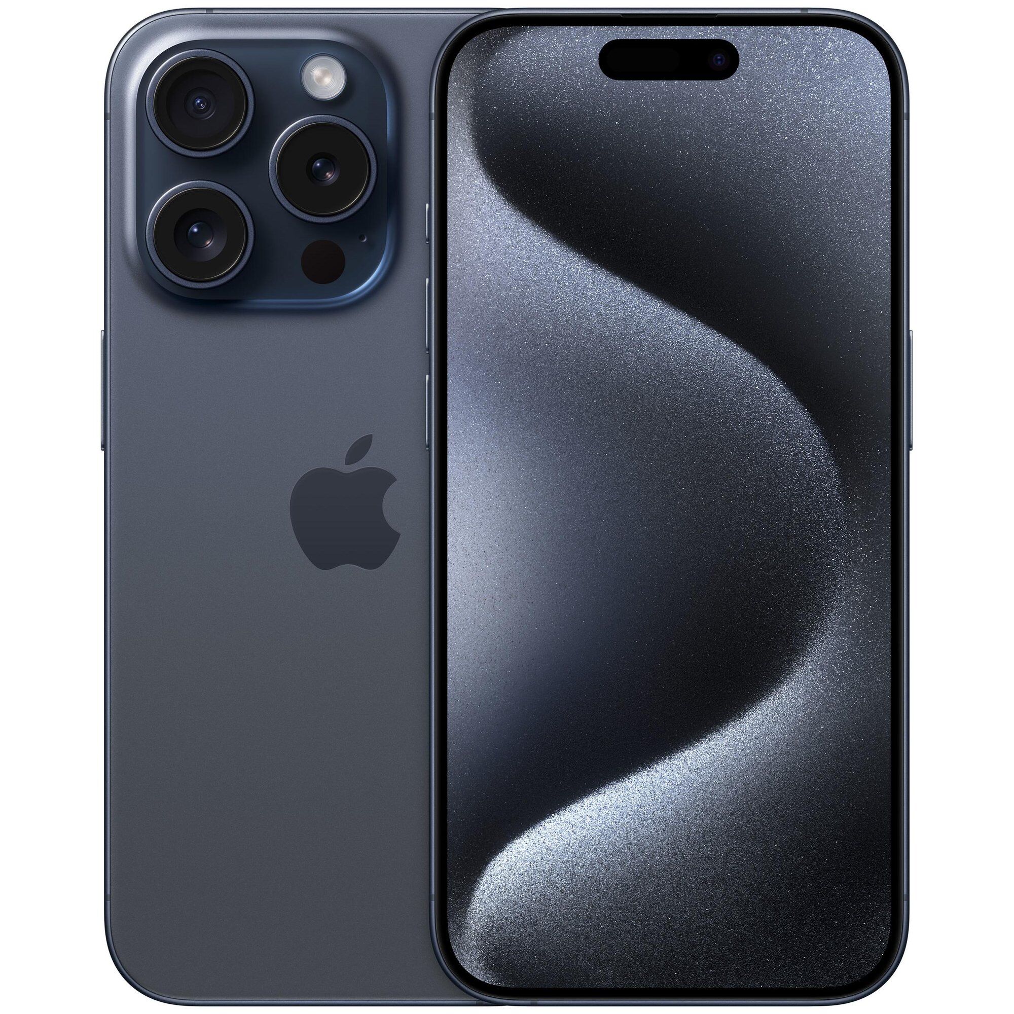 Apple iPhone 15 Pro - 6.1" Display, 1TB Storage, Double SIM, 5G, USB-C, Titane & Bleu