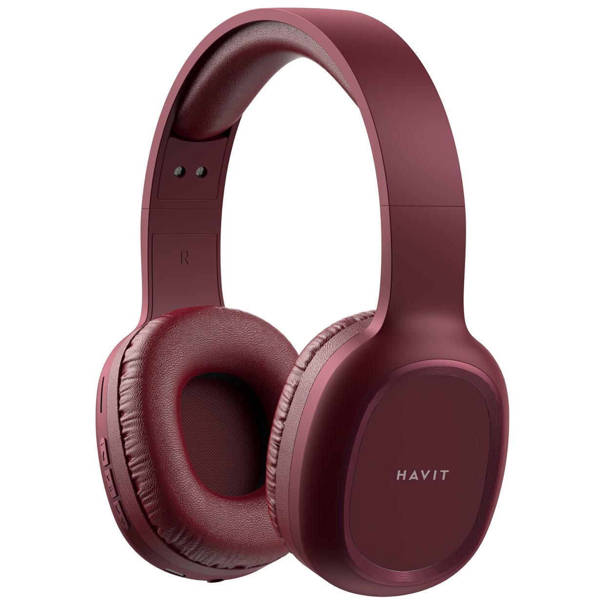 Auricular Havit H2590BT Pro Bluetooth Sin Cable - Rojo Borgoña