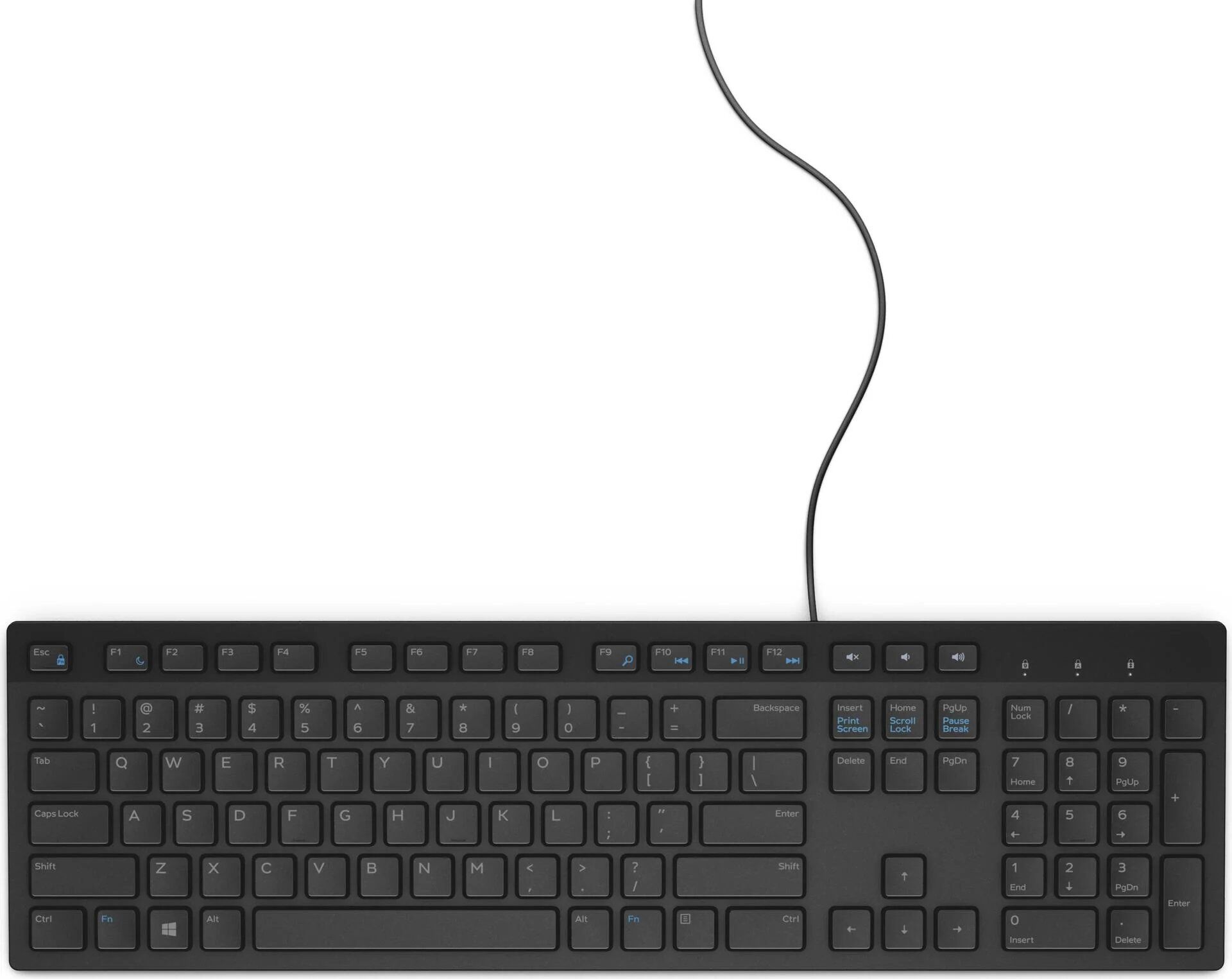 Dell KB216 QWERTY US International Keyboard, USB, Black