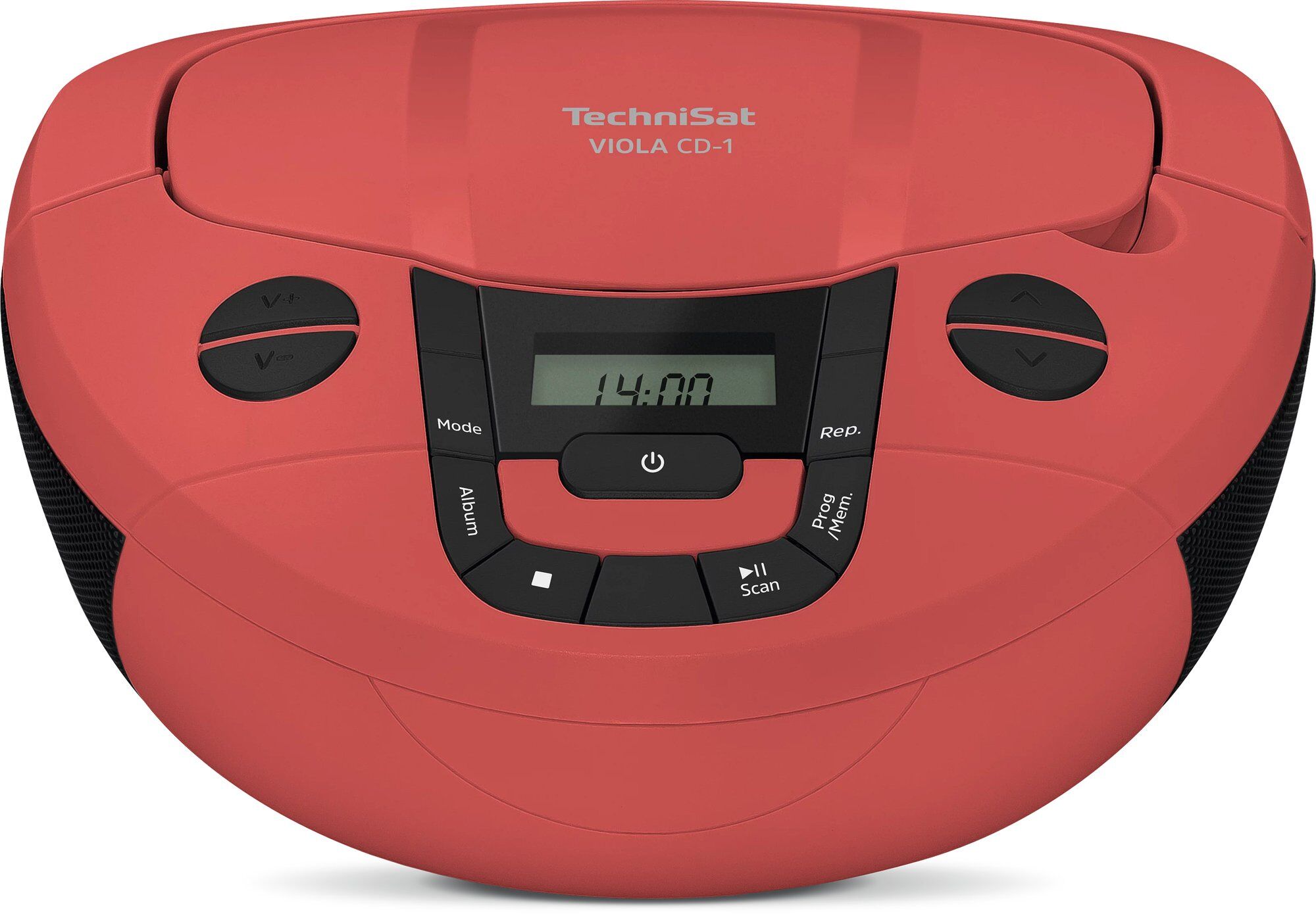 TechniSat VIOLA CD-1 Portable Stereo Speaker, Red
