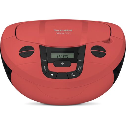 TechniSat VIOLA CD-1 Portable Stereo Speaker, Red