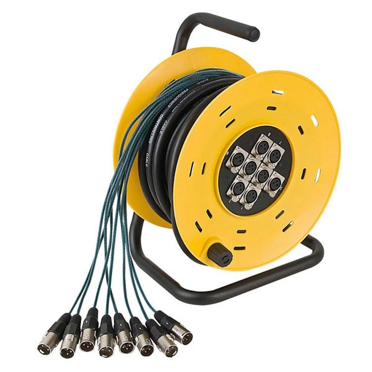 DAP Python 8 Multi-Pair Reel, 8 XLR Inputs, 16m