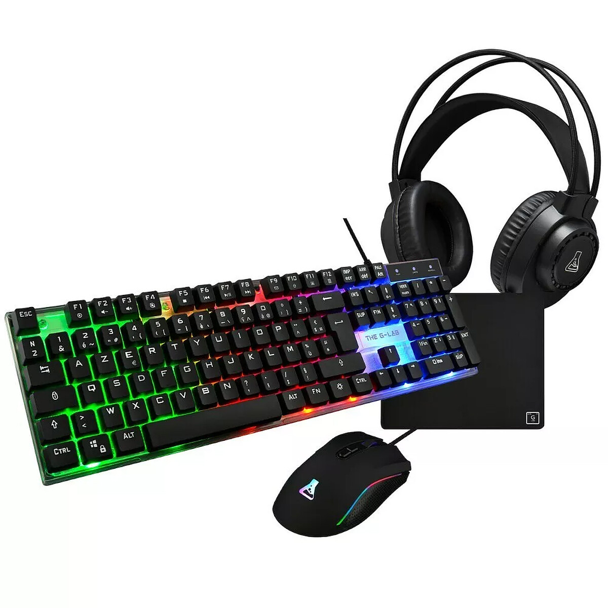 G-Lab Combo Neon Keyboard, Mouse & Headset Set