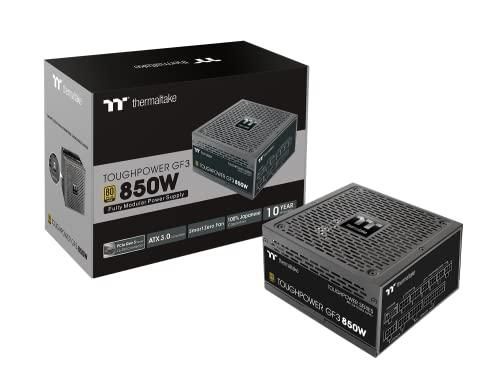 Thermaltake Toughpower GF3 3.0 PCIe 5.0 (850W) PC Power Supply, Black