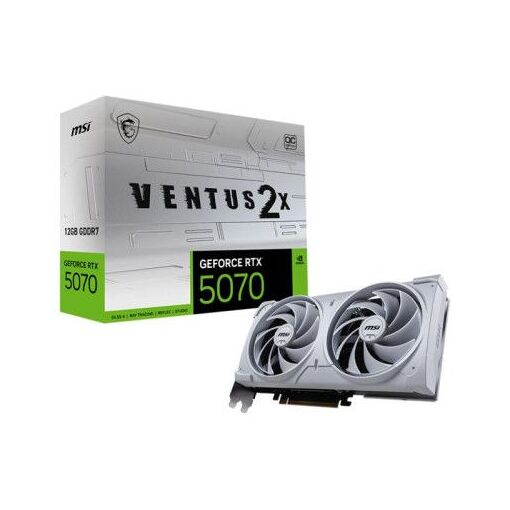 Carte graphique MSI RTX 5070 12 Go VENTUS 2X OC Blanche