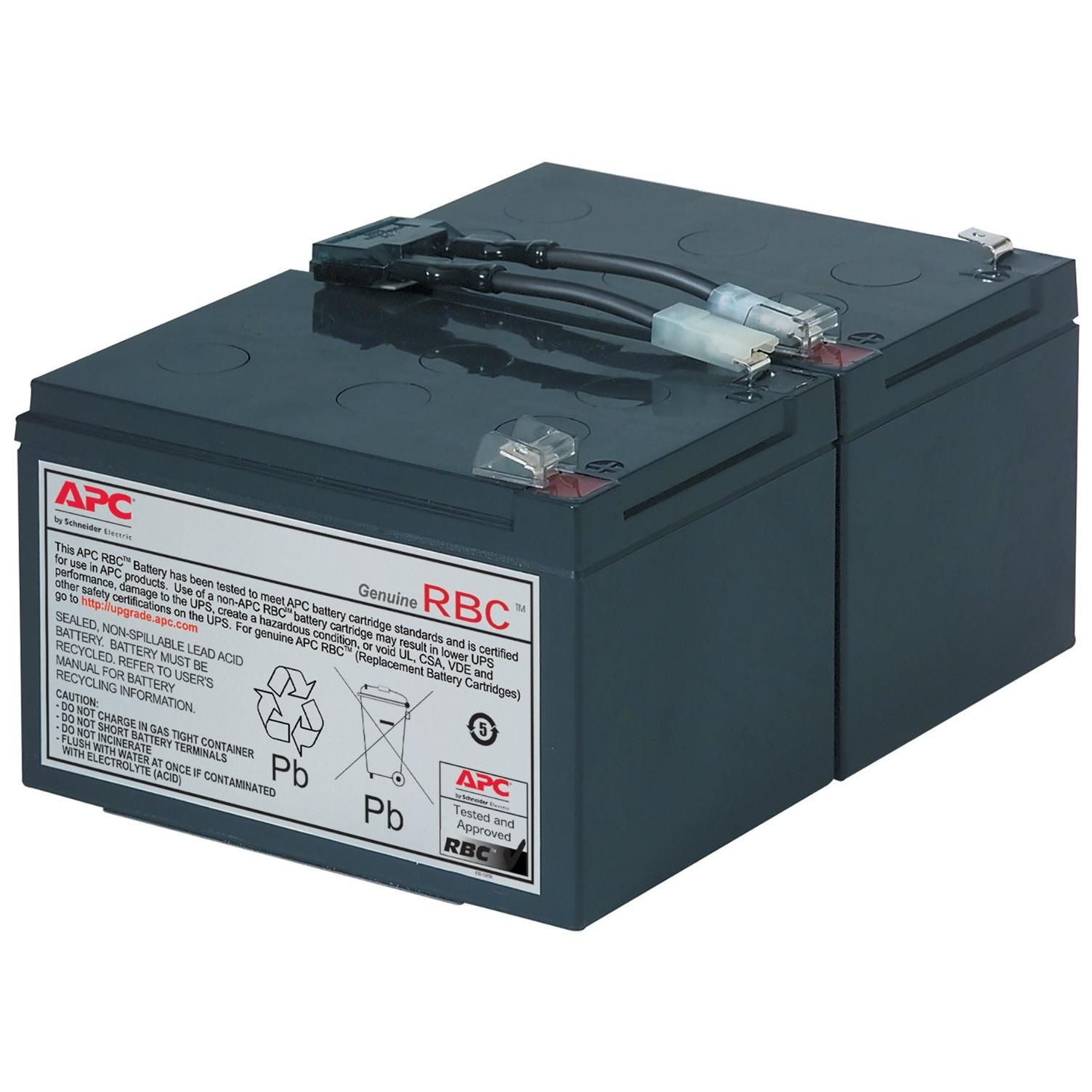 APC Backup Battery Cartridge #6 - UPS Battery - 1 x Battery - Lead Acid - Black