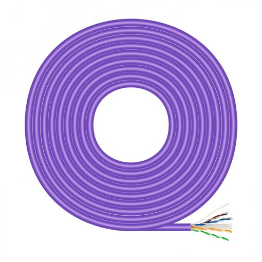 AISENS Cat6 U/UTP Network Cable, 305m Violet