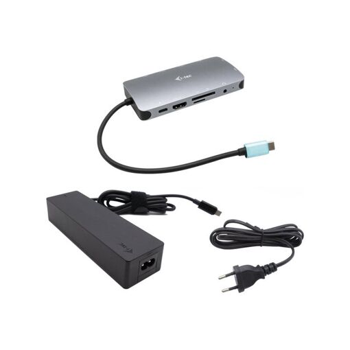 Station d'accueil i-Tec Nano - Station de connectivité USB-C / Thunderbolt 3 avec HDMI, VGA, Ethernet Gigabit et 100W