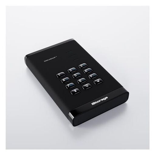iStorage diskAshur³ - 4TB Encrypted Hard Drive - Portable External USB 3.2