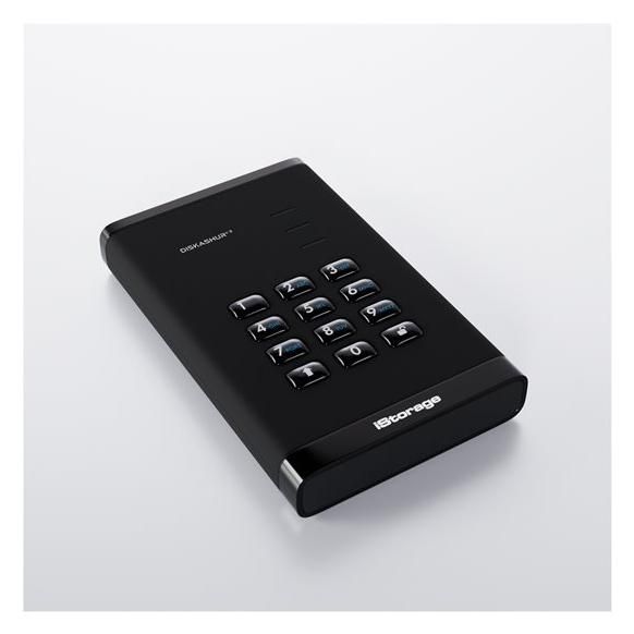 iStorage diskAshur³ - 4TB Encrypted Hard Drive - Portable External USB 3.2
