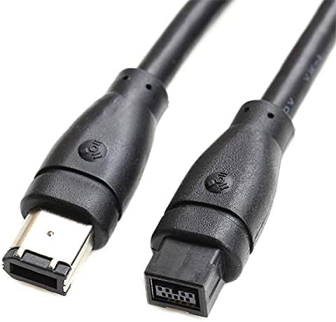 LAMPESECOENERGIE FireWire 400 (IEEE-1394a) Adapter Cable, 6-to-9-Pin Male to Male, 1.8m
