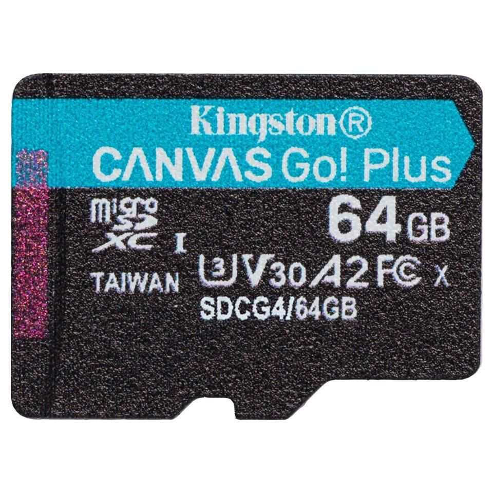 Kingston Canvas Go! Plus - MicroSDXC Card - 64GB - UHS-I U3 / V30 / Class10