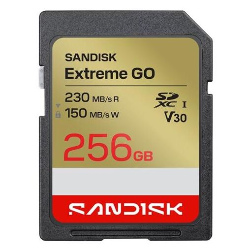 SanDisk Extreme Go - 256GB Flash Memory Card - UHS-I U3 SDXC