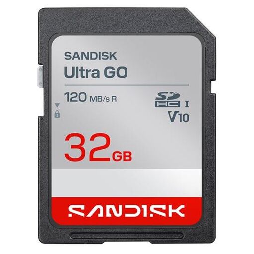 SanDisk Ultra GO Flash Memory Card - 32GB - V10 Video Class / UHS-I U1 - SDHC UHS-I