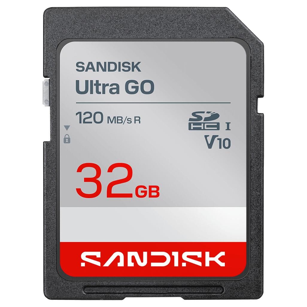 SanDisk Ultra GO - Carte mémoire flash - 32 Go - Video Class V10 / UHS-I U1 - SDHC UHS-I