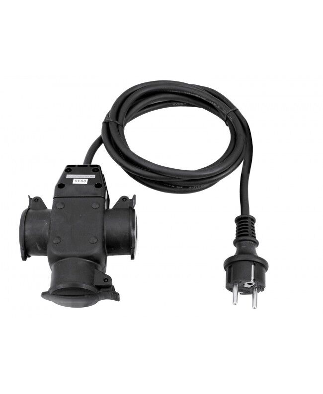 Eurolite 3x1.5mm² 3m 3-Outlet Extension Cable (30247015)