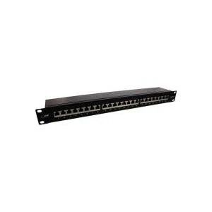 Panel de connexion InLine, 24 ports RJ-45, Noir, RAL 9005, 1U, 19 pouces
