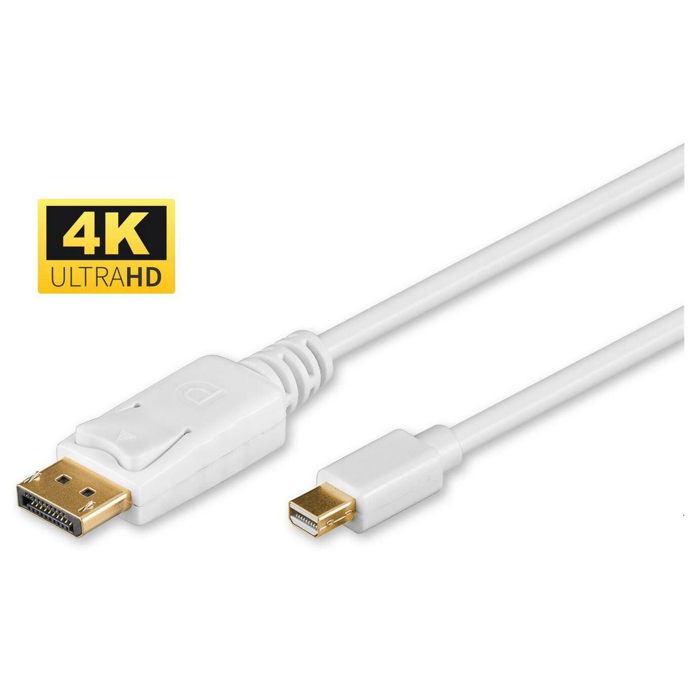 MicroConnect DisplayPort Cable 2m White