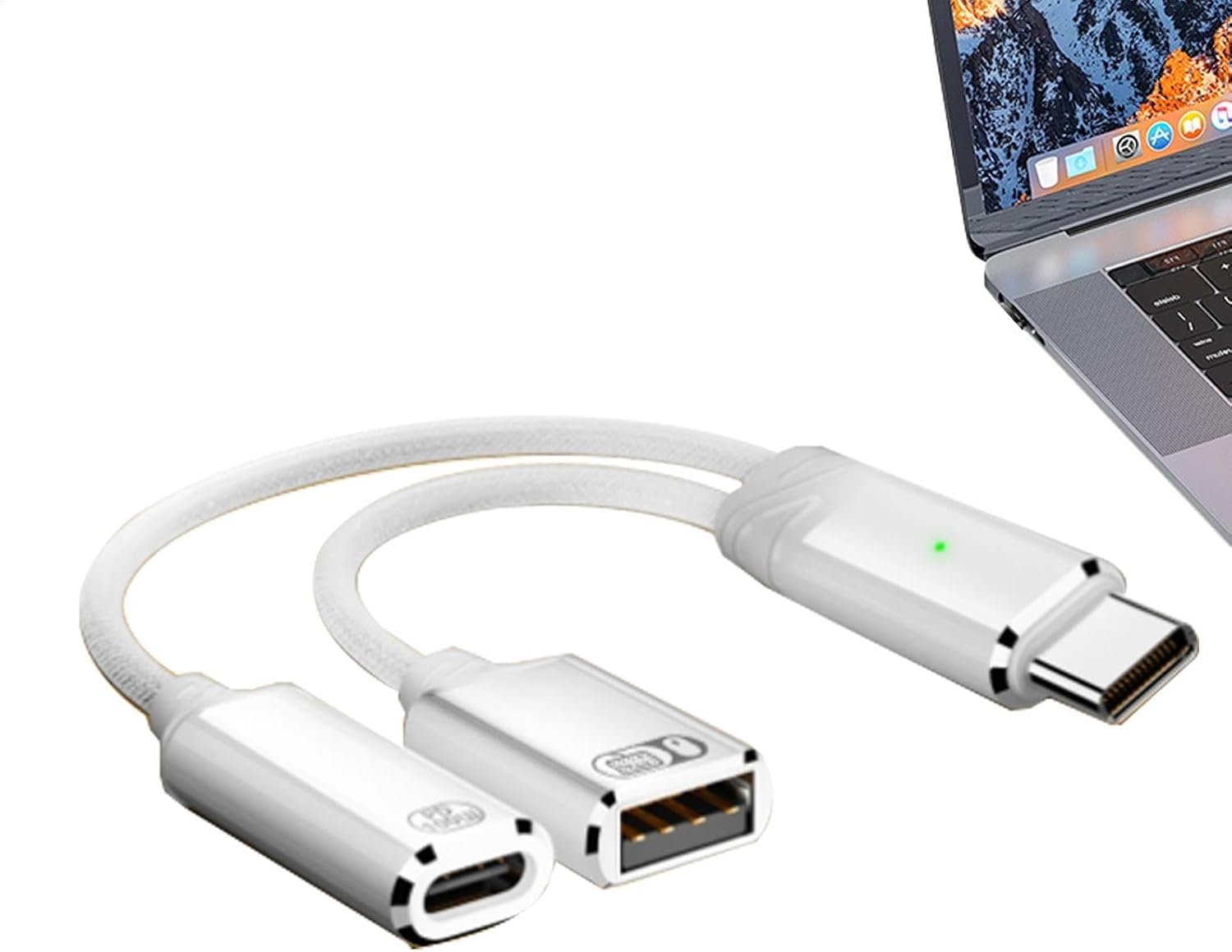 Adaptateur USB SUBZONAL-TG, Convertisseur Audio pour Casque, Hub USB C vers Charge Rapide, Adaptateur Câble Multifonction TG pour Tablette