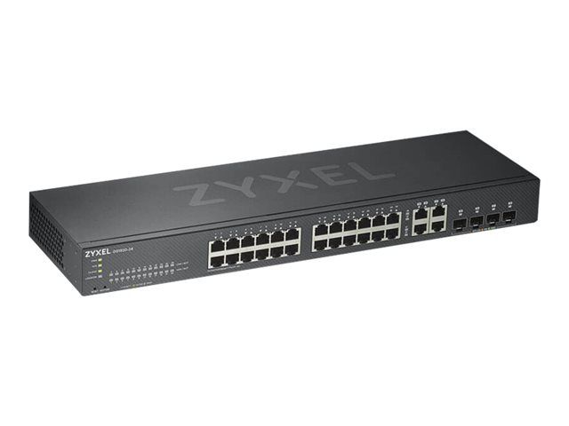 ZyXEL GS1920-24v2 - Smart Switch - 24x 10/100/1000 + 4x SFP Gigabit Combo - Rack-mount