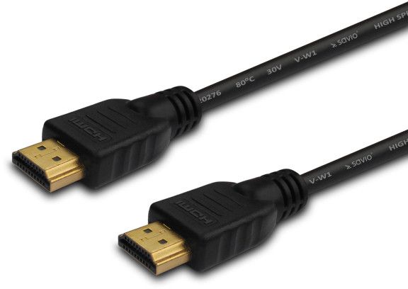 SAVIO HDMI Cable with Ethernet - 2m - Black