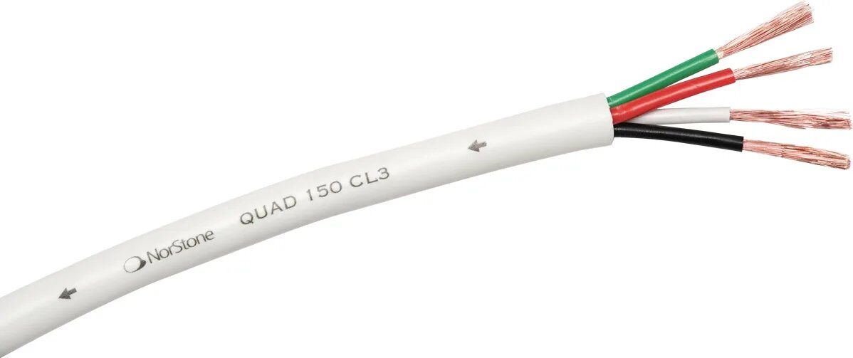 NorStone Enclosure Cable - 4 x 1.5 mm² - CL3 - Flexible PVC Sheath - Matte White - 150m