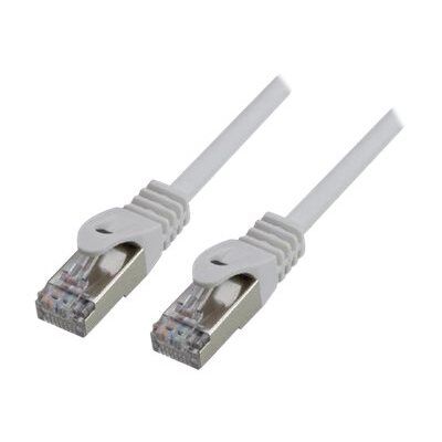 MCL RJ-45 (M) to RJ-45 (M) Cable - 1m - SFTP CAT 6a - Halogen-Free, Molded, Hookless - White