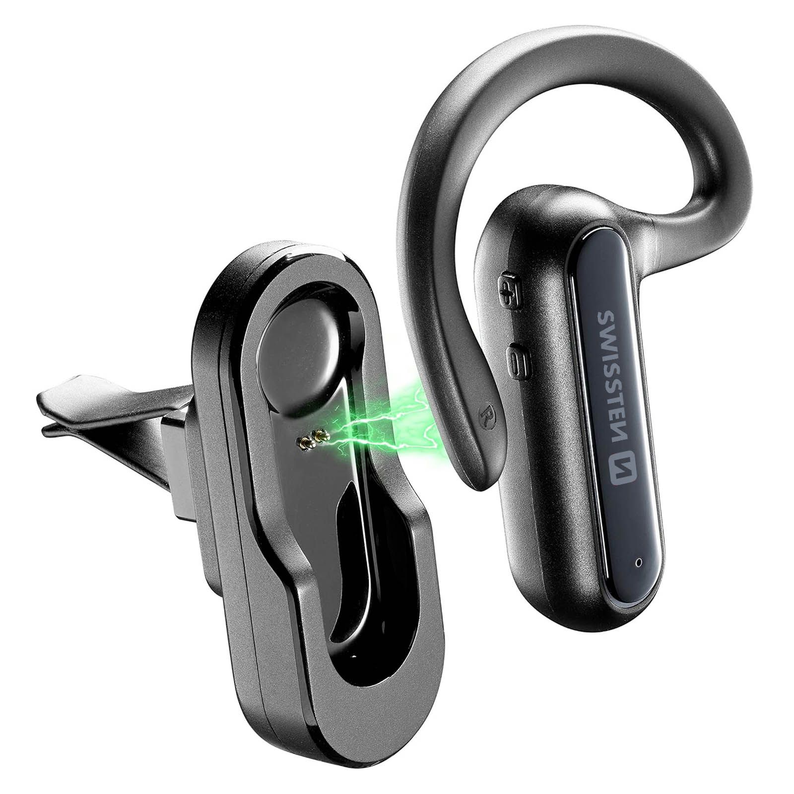 SWISSTEN Bluetooth Earpiece with Magnetic Charging Dock