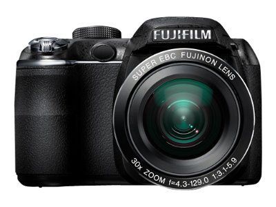 Fujifilm FinePix S4000 Compact Black Camera - 14MP - 720p - 30x Optical Zoom - Fujinon