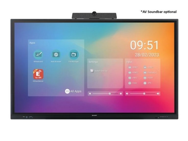 Sharp PN-LC652 - 65-inch LED-backlit LCD Interactive Touchscreen Display - 4K UHD (2160p) 3840 x 2160