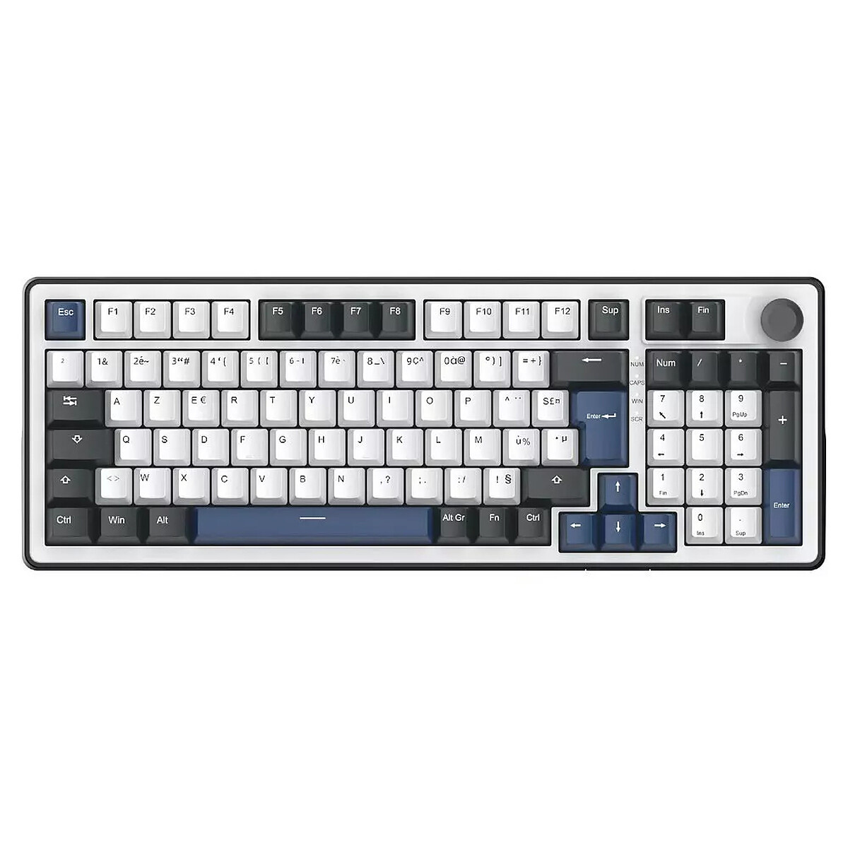 G-Lab Keyz Elite 400 HE Magnetic Keyboard (White/Black)