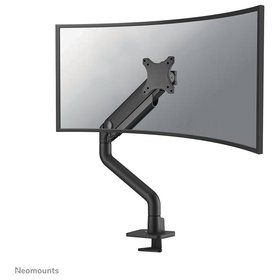 Neomounts DS70S-950BL1 Gas Spring Monitor Arm - 17-49" - Topfix Clamp - 180° Swivel