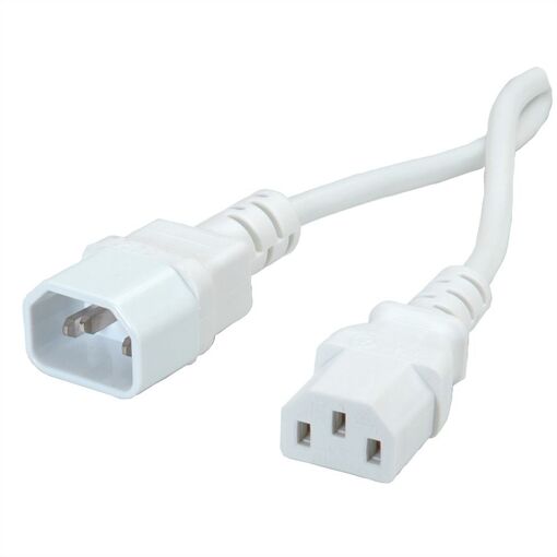 Câble électrique Roline Vert, 0,8 m, C14 IEC à C13 IEC