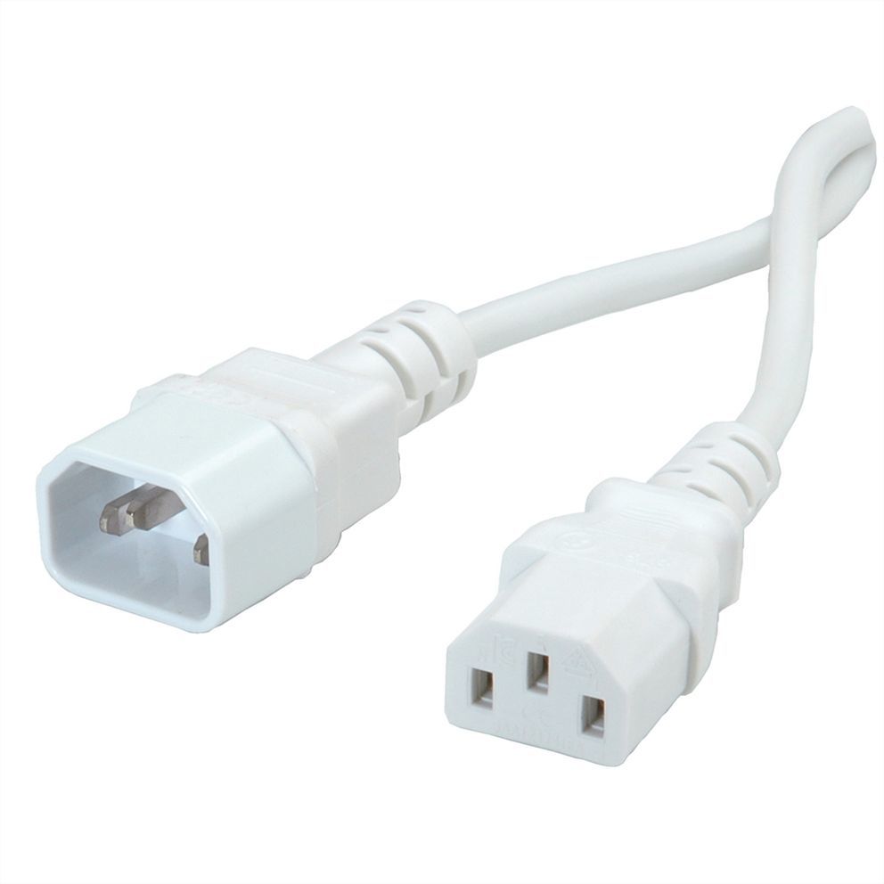 Roline Green Electric Cable, 0.8m, IEC C14 to IEC C13