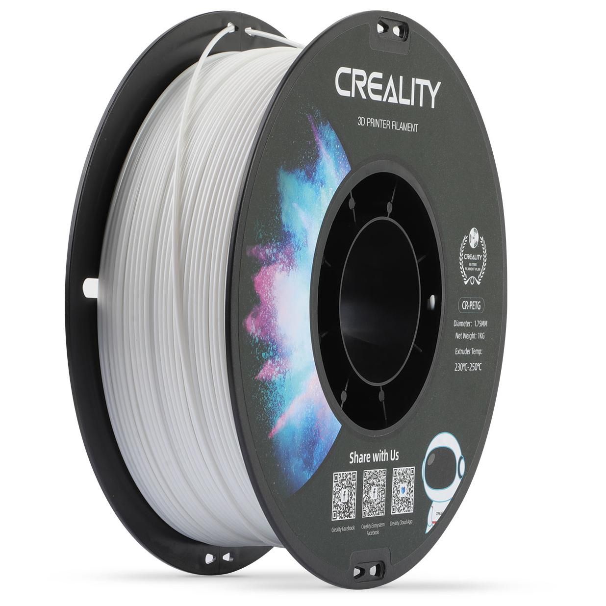 Creality 3D PETg Printing Material, White, 1 kg