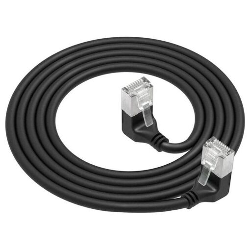 ACT Slimline Ethernet Cable - 5m, Cat6a, Black