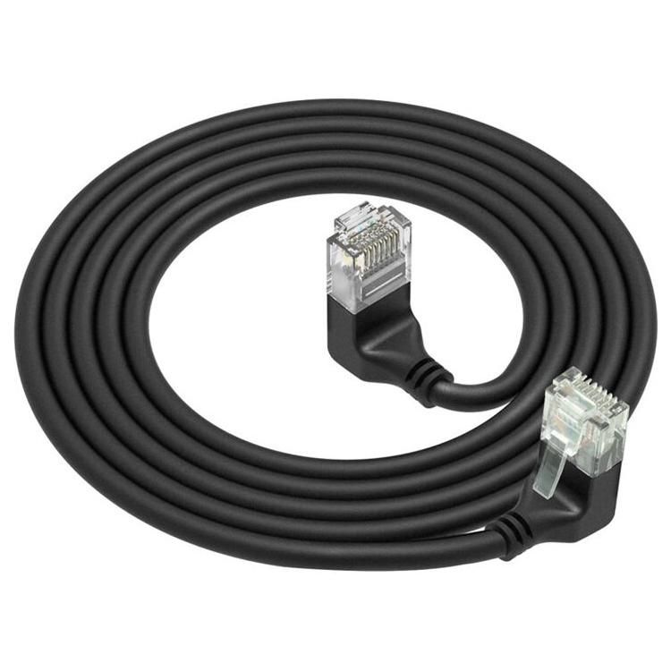 ACT Slimline - 5m Angle RJ45 Cable - Black